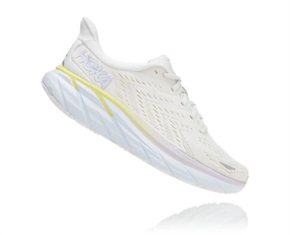 Hoka Clifton 8 בלאן דה בלאן לבן בוהק