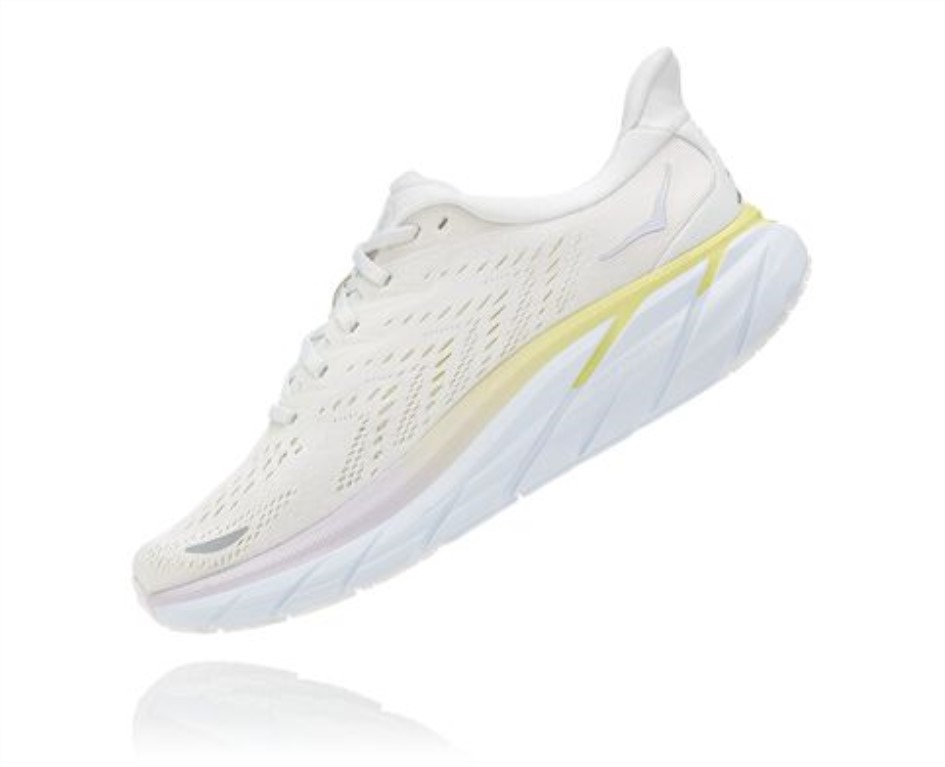 Hoka Clifton 8 בלאן דה בלאן לבן בוהק